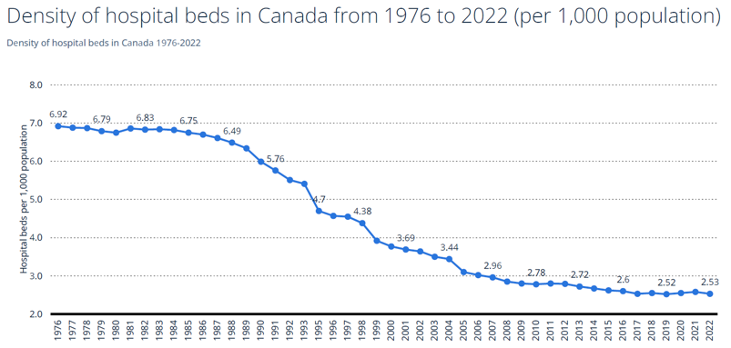 Hospital Bed Capacity Graph